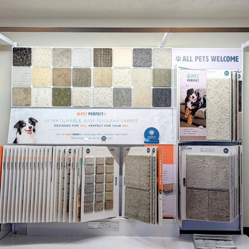 Carpet selection booth