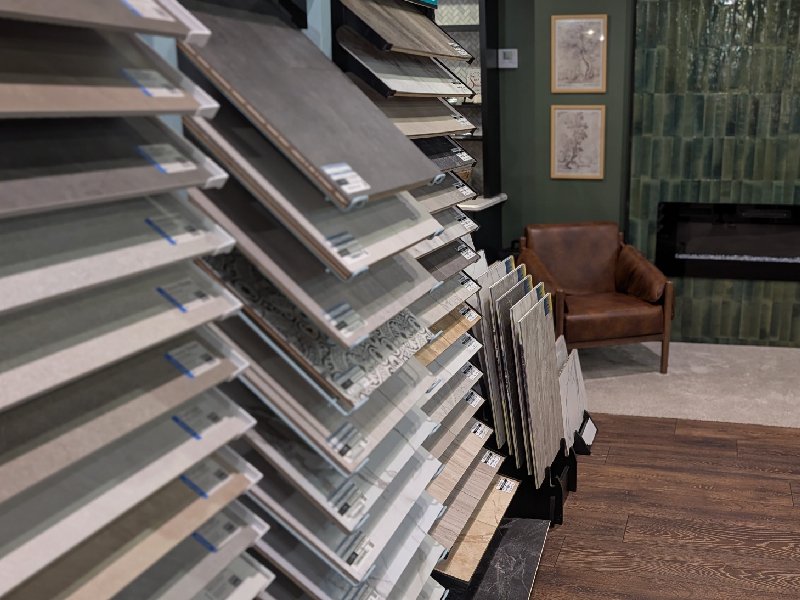 Pallets of luxury vinyl planks